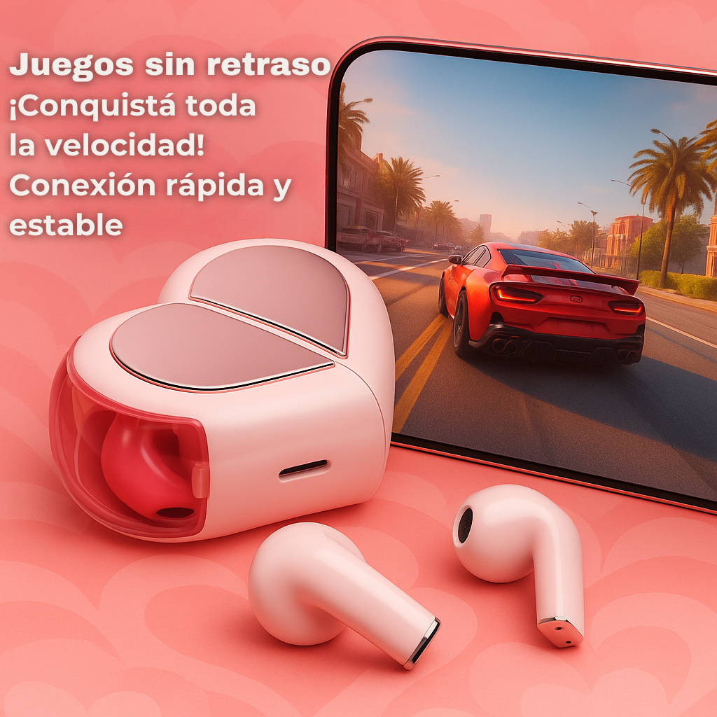 K-520 TWS – Auriculares inalámbricos con estuche corazón