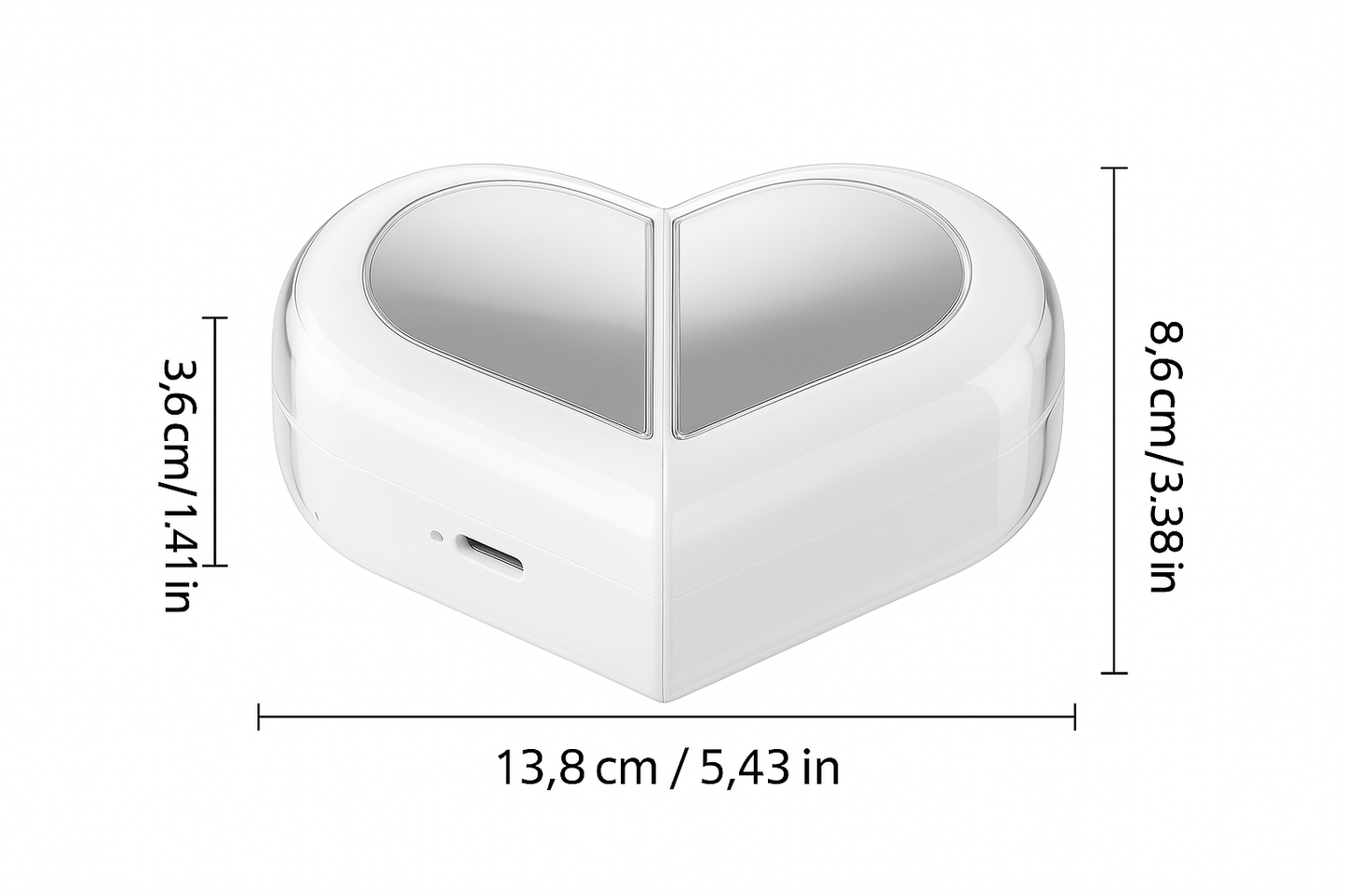 K-520 TWS – Auriculares inalámbricos con estuche corazón